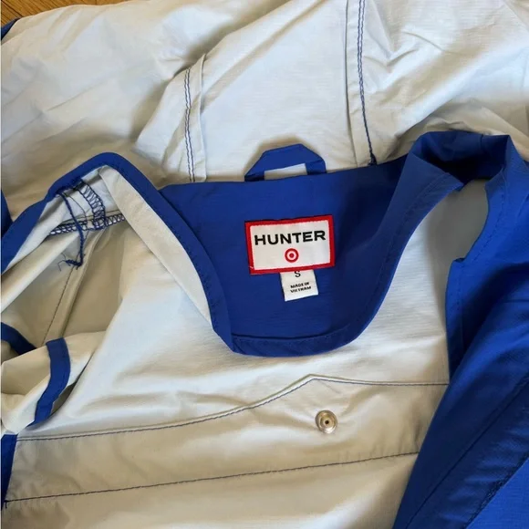 Hunter Kids Royal Blue Hooded Rain Jacket - Picture 2 of 2